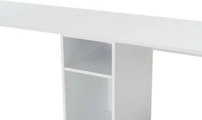 Birou Twin Alb și Auriu