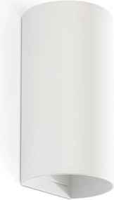 Aplica perete aluminiu alb, 2xGU10, SOLE round