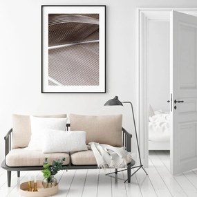 Poster - detaliu de pană de pasăre (A4)