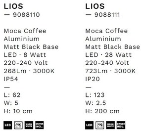 Lustra LED suspendata design minimalist LIOS