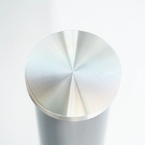 Masă de dining pătrată Berna 140 cm din sticlă transparentă