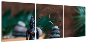 Tablou - Echilibru (cu ceas) (90x30 cm)