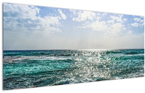 Tablou cu suprafața mării (120x50 cm)