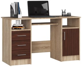 Masă PC Aziza (Stejar sonoma + wenge). 1069611