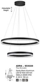 Lustra LED suspendata design elegant ADRIA D-60cm