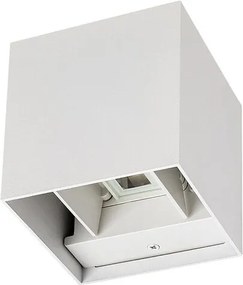 Aplica de perete iluminat exterior ambiental IP54 Solin alba