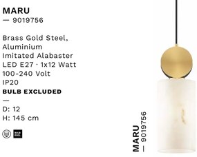Lustra, Pendul design modern Maru