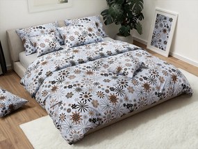 Lenjerie de pat din bumbac KLEVIS alb Dimensiune lenjerie de pat: 2 buc 70 x 90 cm | 200 x 220 cm