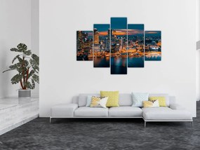 Tablou cu orașul nocturn (150x105 cm)