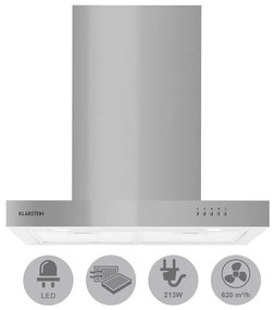 Zarah, hotă de aburi, kit de recirculare a aerului, 60 cm, 620 m³ / h, filtru activ de carbon