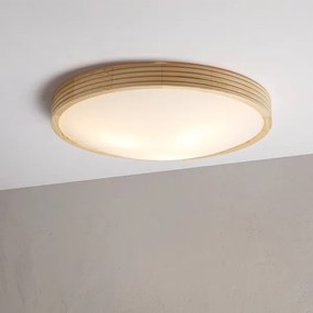 Plafonieră NATURAL MODERN SLIM 3xE27/15W/230V Ø 47,5 cm, finisaj pin