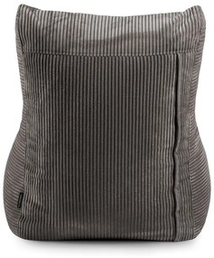 Fotoliu bean bag galben muștar cu tapițerie din catifea reiată Lounge – SLOWDOWN