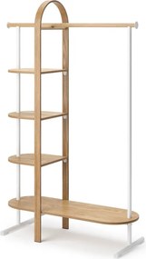 Set pentru hol alb/în culoare naturală din lemn masiv de eucalipt Bellwood – Umbra