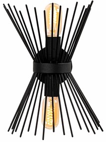 Aplica de Perete Kirpi - 3091, Soclu E27, Max. 40W, Culoare Negru