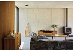 Măsuță de cafea din lemn de stejar 60x110 cm Kula – The Beds