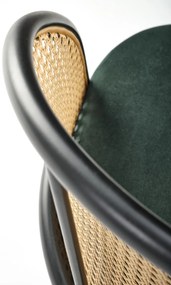 Scaun K508 ratan – velvet verde