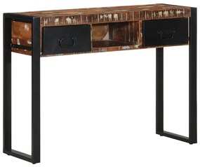 vidaXL Consolă multicoloră 100x35x75 cm lemn masiv recuperat
