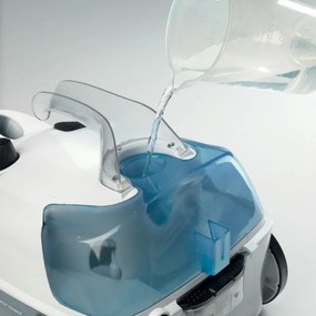 Aparat de curatat cu aburi Ariete XSTEAM 4147/02, 1500W, 4 bar, 0.6 L, Dezinfectie, Fara urme de umiditate, Abur reglabil, Alb/Albastru