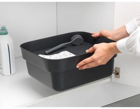 Vas de spălare și scurgere Brabantia 1003315, 16.1 x 37.4 x 34.4 cm, Sigur pentru vase cu strat antiaderent, Gri închis