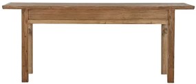 Consola din lemn masiv, natur, cu sertare, Meadow