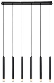 Lustra suspendata stil minimalist Ramira 6L negru