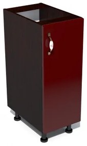 Corp inferior 30 cu 1 usa Zebra MDF rosu simplu