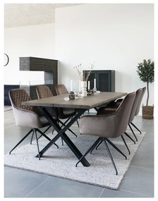 Scaun de sufragerie maro tapițat Harbo – House Nordic