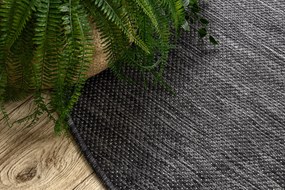 Covor SISAL SION cerc A5165A Melanj țesute plate negru