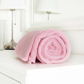 Pătură bebeluși B.E.S. Petrovice microflanelă exclusive, roz, 110 x 140 cm