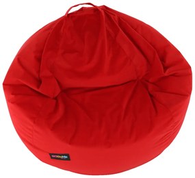 Fotoliu tip sac, material textil roşu, TRIKALO