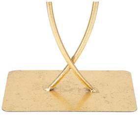 Decorațiune Mauro Ferretti Leaf Glam, înălțime 35 cm, auriu