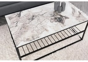 Măsuță de cafea ASUDE 43x95 cm neagră/albă