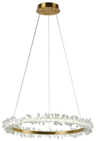 Lustră LED dimabilă pe cablu LED/40W/230V 3000-6500K auriu + telecomandă