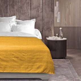 Cuvertură galbenă 180x220 cm Lucile – douceur d'intérieur