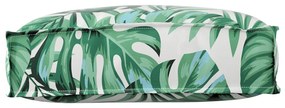 vidaXL Pernă pentru spătar din paleți model frunze 50 x 40 x 12 cm