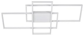Lustra LED cu telecomanda design geometric CLEA alba