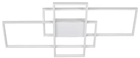 Lustra LED cu telecomanda design geometric CLEA alba
