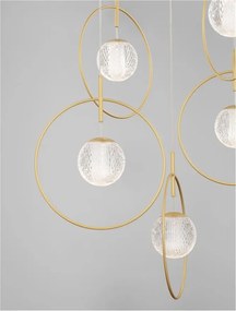 Lustra cu 5 pendule LED design modern ATOS