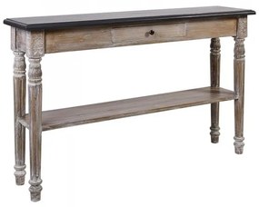 Consola natur din lemn de pin, cu aspect vintage, Marseille