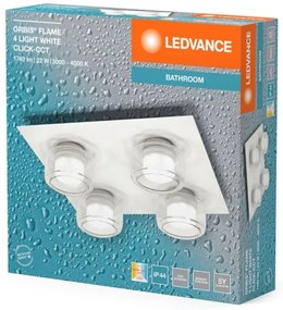 Plafonieră LED pentru baie Ledvance ORBIS FLAME 4xLED/5,5W/230V IP44 alb