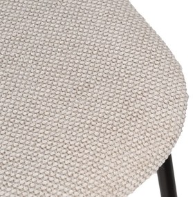 Scaune de dining albe/negre 4 buc. Cleo – Ixia