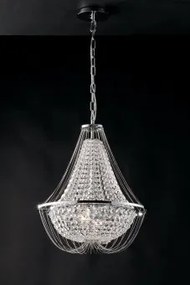 Candelabru clasic cristal 4 becuri E14 I-VIENNA-S45 CR