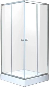 Cabina de dus patrata Invena Parla si usi culisante 80x80 crom