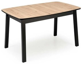 Masă de bucătărie Hank, stejar artisan / negru