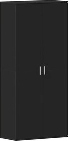 vidaXL Dulap pentru pantofi Negru 80 x 39 x 178 cm Lemn compozit