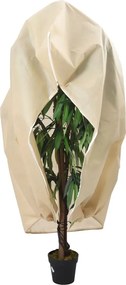 vidaXL Protecție de fleece pt plante, cu fermoar, 70 g/m², 2,36x2 m