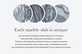 Masa Ovala, Metal, Auriu, Marmura, ORGANIC 200cm, A-46205 VC