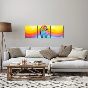 Tablou - Forța interioară (cu ceas) (90x30 cm)