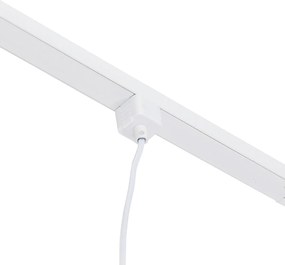 Sistem de șine monofazate cu 3 spoturi și lămpi suspendate alb - Cavalux Jeana