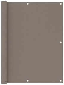 vidaXL Paravan de balcon, gri taupe, 120x400 cm, țesătură oxford